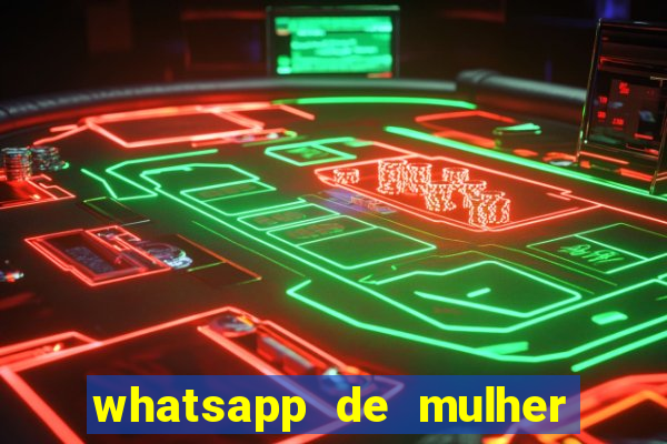 whatsapp de mulher de programa